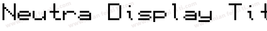 Neutra Display Titli字体转换